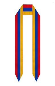 Lenços Armênia Flag lenço Top Print Graduation Sash roubou Estudos Internacionais no exterior Acessório de Party Unissex Party9918564