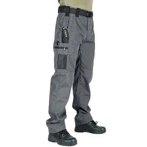 Męskie spodnie męskie spodnie cargo spodni multi -kieszeni