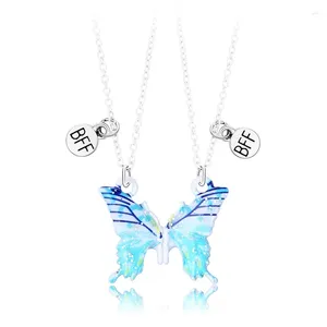 Colares pendentes 2pcs/set mulheres para borderfly jewellery colar Anniversary Birthd