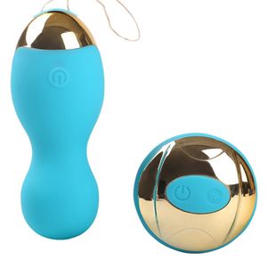 Bolas de Kegel Exercício Vaginal Tight Recarregável 20 Velocidade Controle Remoto Vibratando Sexo Vibratante Love Egg Vibrador Toys Sex A3 Y5560046