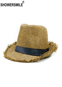 Duschmärke Khaki Straw Hat Men Panama Caps Summer Style Sun Hat Beach Holiday Classic Male Hats and Caps Mens Trilby Hats T2007205170111