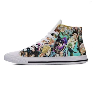 Casual Shoes Summer Men Women Cute Anime One Punch Lightweight Breathable Comfortable Canvas High Top Board