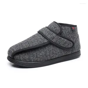 Casual Shoes Winter Fashion Thermal Cloth Diabetes Fat Wide High Instep Feet Wear Mjuk och bekväm stor storlek 35-49