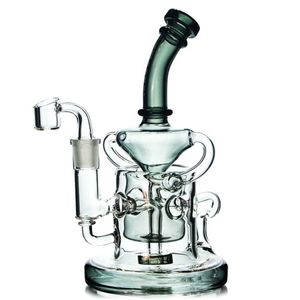 Klein Recycler Oil Plates Libra de bobina congelável Bonga de fumaça Bongos de cano de água Percolator Cabels DAB Função de 14 mm de tigela de 14 mm