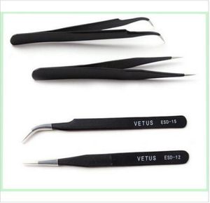 10pcs x Vetus Black Ciglia Pintelle per estensione per ciglia e cliping Diamondcrystal Straigtht e Curve 1334254