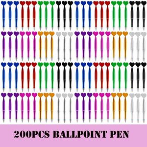 200pcs Kalp Şeklinde Beyin Pens Yenilik Jel Mürekkebi Öğrenci Öğretmeni Ofis Okulu Ev Malzemeleri Parti Hediyeleri