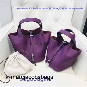 Birkinbag Handbag Womens Designer Bags本物の革のピコチンロックハンドバッグトートバッグ2023新しいヘッドレザーリッチパターン女性バッグ野菜バスケットCab9 Kellyit