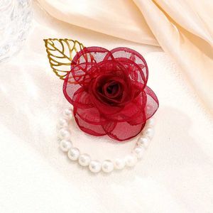 Hochzeitsarmbänder Hochzeit Braut Handgelenk Blumenarmband Fotografie Ornamente Perl Brautjungfer Groomsman Elastic Band Accessoires Lieferungen