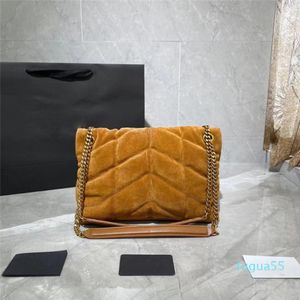 Designerka torba na torebkę Crossbody Puffer Nubuck skóra dwa rozmiary na ramię kobiet torebka matowa krowa 301e