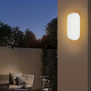 Wandlampe 12/15W LED Ovale Wal -Lampen feuchtigkeitsdes vordere Veranda Badezimmer