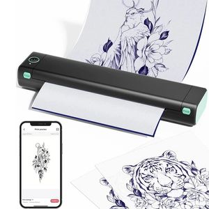 Phomemo M08F A4 Termiska skrivare Trådlös tatuering Överföring Bluetooth Mobil PC Printer Machine Text PDF Dokumenttryck Maker 240430