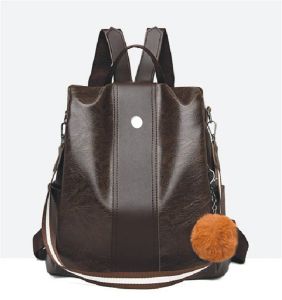 Lu Casual PU Backpack Classic torebki dla kobiet dziewcząt szkolne torby plecakowe skórzane torby na duże pojemności torebka podróżna