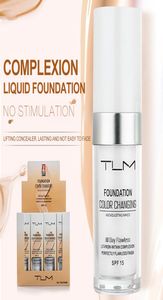 TLM 30ml Magic Color Wechseln Sie flüssige Fundament Ölcontrol Gesichtsabdeckung Concealer Langlebige Make -up -Hautton -Foundation TSLM19715978