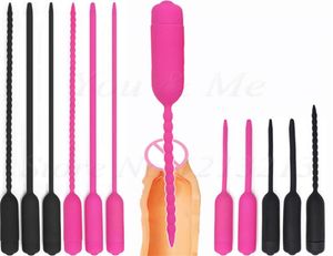 NEW 10 Speed Long Urethral Vibrator Catheter Penis Plug for Men Vibrating Urethra Sound Dilator Massager Dildo 2107207677060