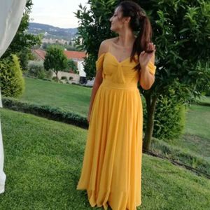 Bohemian Chiffon Long Bresdmaid 2018 A Line Boho Country Wedding Guest Dress Prome Promply Plus Plus Quise vestido Longo 0510