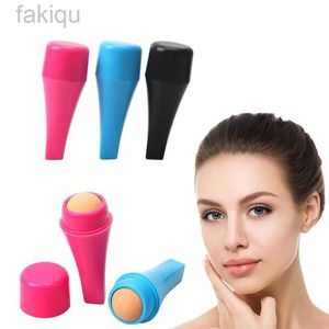 Reinigung mini natürlicher Vulkanstein Gesichtsöl absorbierende Walze zur Fettentfernung T-Zoneöl-Kontrolle Gesicht Matte Make-up wiederverwendbares Hautpflegewerkzeug D240510