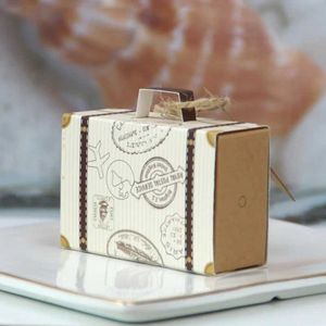 3PCS Gift Wrap 50pcs Candy Box Mini White Kraft Paper Pattern Candy Box Presente Bolsa Boleteira de Banquetes de Casamento Caixa de Presentes Criativos