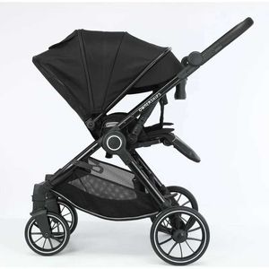 Strollers# Bidirectional Baby Stroller High View Folding Shock Absorption Four Wheels Cart Sit or Lie Down Lightweight Baby Stroller T240509