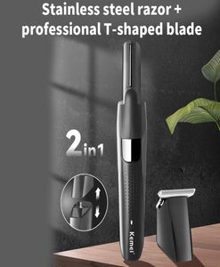 Kemei Hair ClipperKM5040 2 in1 Rechargeable Clipper Electric Razor Beard Trimmer Body Hair Remover Waterproof1865043