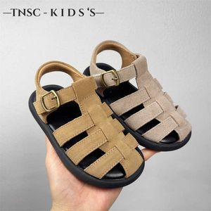 Sandalen Kinderschuhe 2024 Sommer neue Mädchen Baotou komfortable modische Mittelschule Big Girl H240510