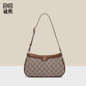 Trendige alte Blumenschulterinnen, vielseitige Nische -Unterarm -Tasche, modischer kleiner Platz für Arbeit und Pendeln, Crossbody -Tasche 80% Fabrik Großhandel