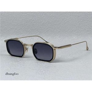 Novos óculos de sol quadrados de design de moda Samuel Metal Metal Rectangular Frame Simple e elegante estilo de alta qualidade UV400 Glasses de proteção D958