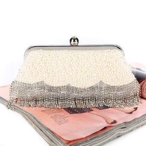 Factory Retaill Wholesale brand new handmade pretty diamond evening bag beaded bag with satin for wedding banquet party porm 214l