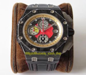 JF V3 Top Limited Edition 26290io 26290 Kolfiber Bezel Cal3126 Chronograph Automatic F1 Mens Watch Sapphire Designer Sport WA3661561
