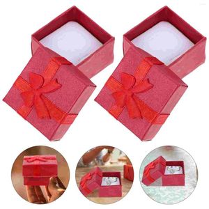 Smyckespåsar Box för flickor barn gåva små kartonger förpackning av öronjewelry