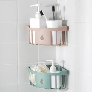 Ny plasthörn förvaringsställ köksarrangör hyllan sjunka svamp borste hållare badrum hörn toalettartiklar förvaring hållare svamp svamp borsthållare hyllan