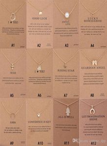 Dogeared Europe and America South Korea Elephant Unicorn Alloy Clavicle Chain Key Necklace Horse Pendant Female Jewelry Card7746540