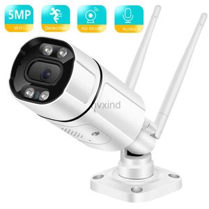 Câmeras IP Besder 5MP IPCAMERA Wi -Fi AUTO AUR AUTO DE AUDIÇÃO HUMANA Câmera sem fio 1080p HD colorido Night Vision Safety CEM CAMANA CCTV D240510