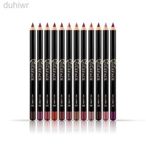 Lip Pencils Makeup Pen 1 Obsługa długoterminowa tanie farba czerwona brązowe fioletowe wodoodporne matowe makijaż makijaż