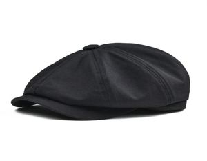 Sboy Hats Botvela Cap Men039s Twill Pamuk Sekiz Panel Şapkası Kadın039S Baker Boy Caps Retro Büyük Büyük Erkek Boina Siyah Bere 05819991