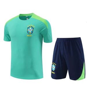 Soccer Jerseys Men's Tracksuits Uruguay, Portugal, Argentina, Brazil Pre Match Warm-up Kit for Adult and Children's Short Sleeved Football Training Set