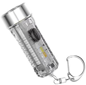 Mini Portable LED Flashlights Ultra Bright Pocket Keychain Torch Lamp Lantern USB Charging Waterproof Outdoor Camping Lighting