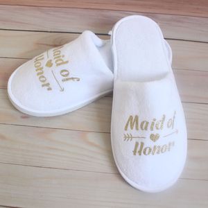 Party Decoration Wedding 1 Pair Disposable Bride Slippers To Be Bachelor Bridal Shower Bridesmaid Gift