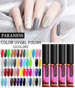 Paraness Pure Nails Polish Colors Gel Lak Nail Art Gel Lack Soak Off UV Gel Nails Polish Semi Permanent Top Coat Lackes4201335