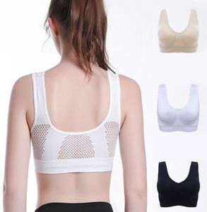 Women Sports Bras New Hollow Out Padded Breathable Bra Running Fitness Sports Brassiere Wire Comfortable Female Underwear4767539