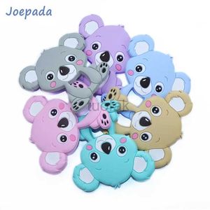 TETHETER TOYS JoePada 1 pezzo Denti in silicone Stick per cibo cartone animato animale Koala denti fai -da -da -te cravatta baby shower regalo giocattolo d240509