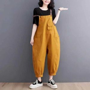 Women's Jumpsuits Rompers Oversized Playsuits Women Casual Loose One Piece Outfit Women Korean Fashion Jumpsuits Harem Pants Overalls for Women Clothes Y240510