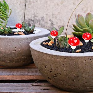 Flores decorativas Planta de espuma Planta mini cogumelo artificial Diy jardim em vaso de bomte decoração props artesanato casamento de casamento decoração de natal