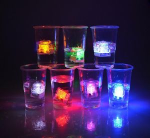 Mini LED bar Party Lights Square Color Changing Ice Cubes Glowing Blinking Flashing Novelty Night Supply bulb AG3 Battery for Wedd5748404