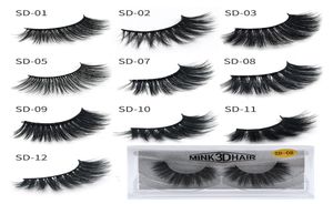 3D Mink Eyelashes Whole Natural False Eyelashes Soft make up Eyelashes Extension Makeup Fake Eye Lashes Pack 3D Mink Lashes Bu8814947