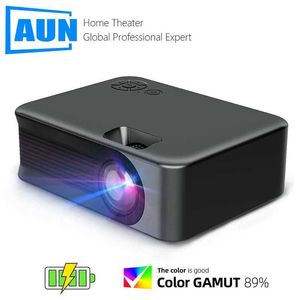 Projektory AUN A3C Pro Mini Projector Portable LED Home Center 3D WiFi Cinema Sync Android iOS Smartphone obsługuje Full HD 1080p 4K Video J240509