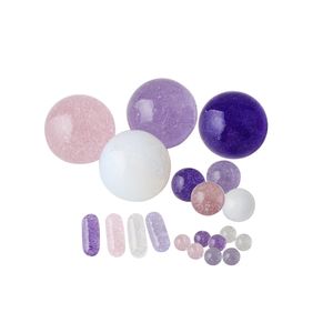 Marble Terp Slurper glass pearls Set Colored 22mm, 12mm, 6mm Ball Insert 6x15mm Pillar for Quartz Banger Nail Rigs and Water Bongs Dab Rigs Smoking