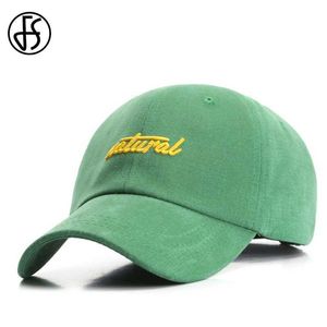 Ball Caps FS 2023 Erkekler İçin Yeni Trucker Cap Cap 3D Nakış Yeşil Beyzbol Kapakları Sokak Giyseni Snapback Hip Hop Yaz Şapkası Gorras Mujer Y240507
