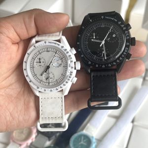 Mens relógios Planeta relógio para mulheres brancas lunar nylon strap plástico quartzo relógios de pulso