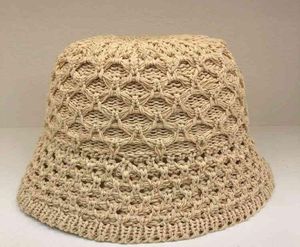 Designer Hat Ball Caps Fisherman039s Hat Face Female in primavera ed estate con paglia fatta a mano Versione coreana Rossa V5505175