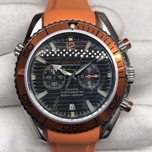 Automatic Mechanical Watch Ojia Haima Five Needle Orange Circle Fully hw039